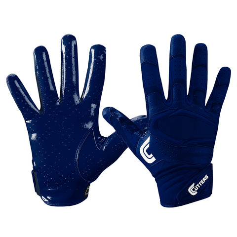CUTTERS S451-S REV PRO 2.0 SOLID NAVY FOOTBALL GLOVE