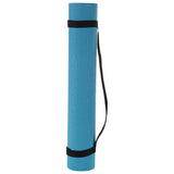 ZENZATION 1/4'' YOGA STICKY MAT WITH STRAP - TEAL NO LABEL