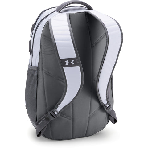UNDER ARMOUR TEAM HUSTLE 3.0 BACKPACK WHT/GRY