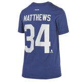REEBOK YTH LEAFS MATTHEWS TEE