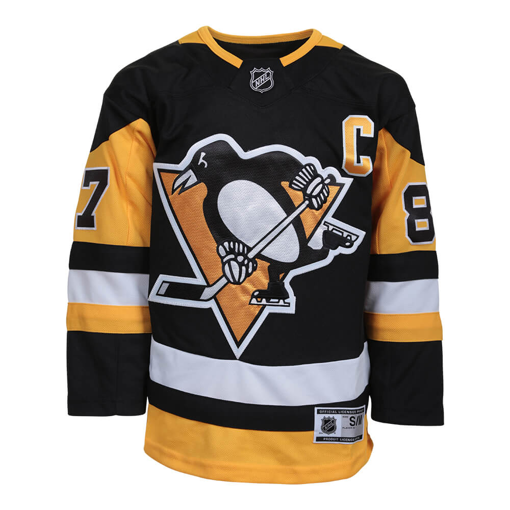 OUTERSTUFF YOUTH PITTSBURGH PENGUINS PREMIER HOME JERSEY CROSBY BLACK