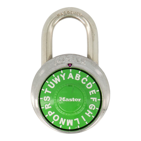 MASTER LOCK LETTER COMBO LOCK ASSORTED