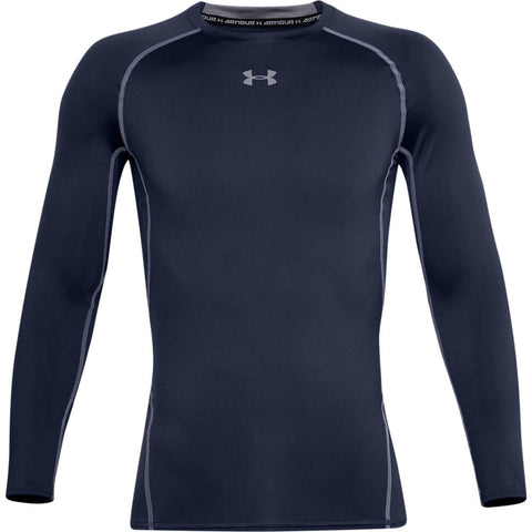 UNDER ARMOUR MEN'S HEATGEAR ARMOUR LONG SLEEVE TOP MIDNIGHT NAVY