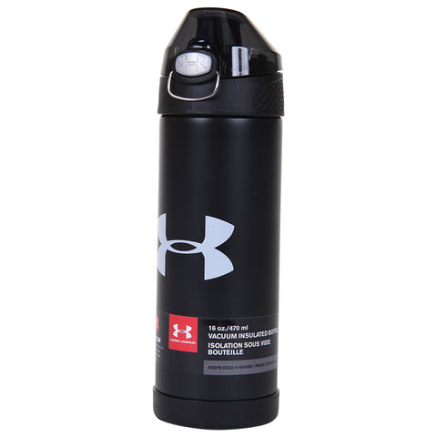 UNDER ARMOUR 16OZ PROTEGE INSULATED  BOTTLE BLACK