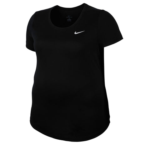NIKE WOMEN'S DRY LEGEND TEE CREW EXTENDED SIZING BLACK