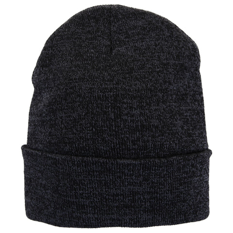 GREAT NORTHERN M SHERPA LINED BEANIE BLACK HEATHER