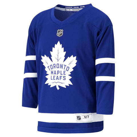 OUTERSTUFF 4-7 TORONTO MAPLE LEAFS REPLICA MARNER HOME JERSEY BLUE FRONT