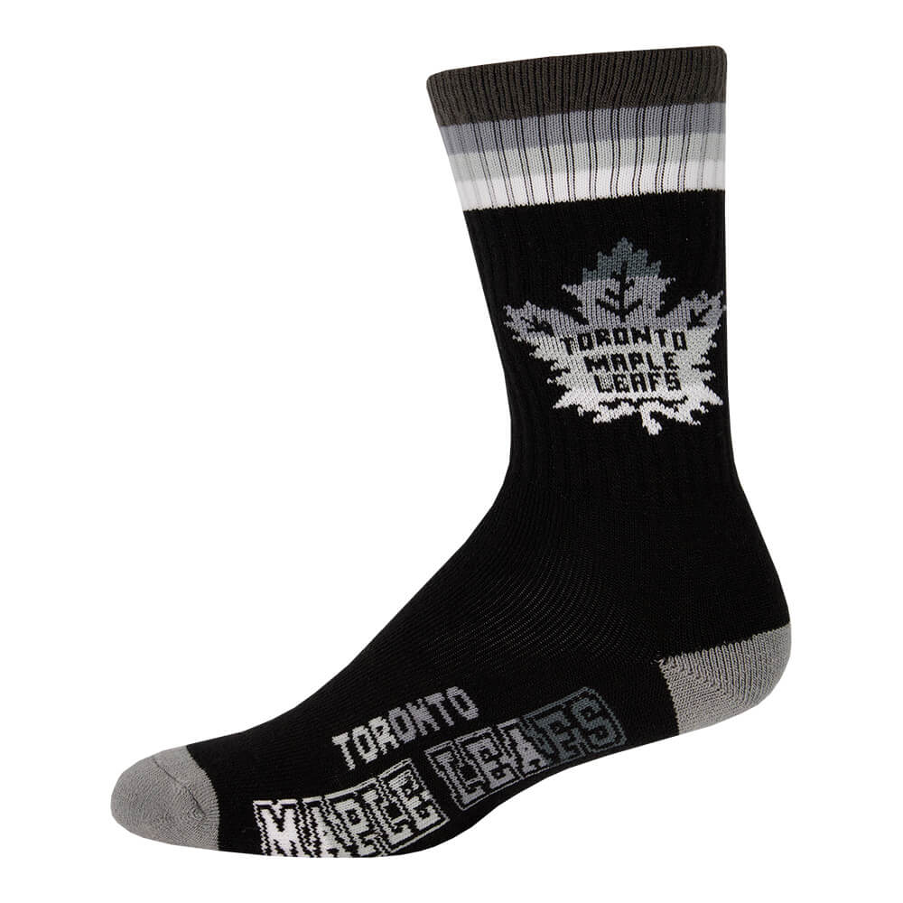 FBF ORIGINALS MEN'S TORONTO MAPLE LEAFS PLATINUM DEUCE SOCKS