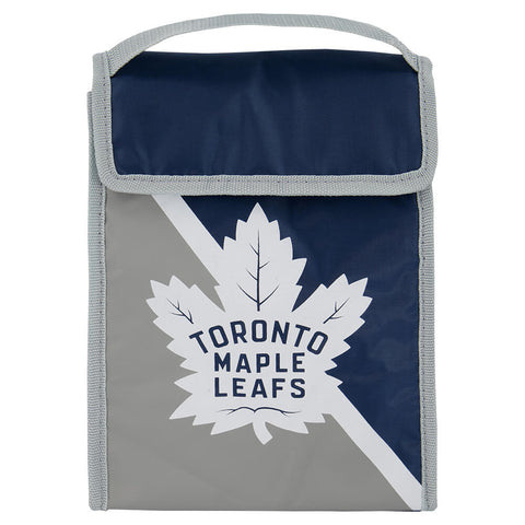 FOREVER COLLECTIBLES TORONTO MAPLE LEAFS TWO TONE VELCRO LUNCH BAG