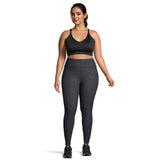 DIADORA WOMEN'S 7/8 FASHION LEGGING EMBOSSED CAMO BLACK PLUS SIZING XXL-1X