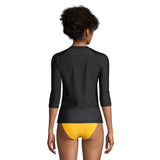 RIPZONE WOMEN'S LUNELIA II 3/4 RASHGAURD BLACK
