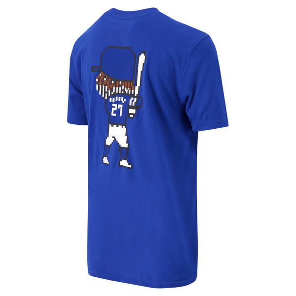 OUTERSTUFF YOUTH TORONTO BLUE JAYS GUERRERO JR PIXEL PLAYER SHORT SLEEVE TOP BLUE