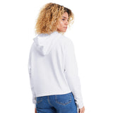 PUMA WOMEN'S ESSENTIAL METALLIC CROPPED HOODY WHITE/GOLD