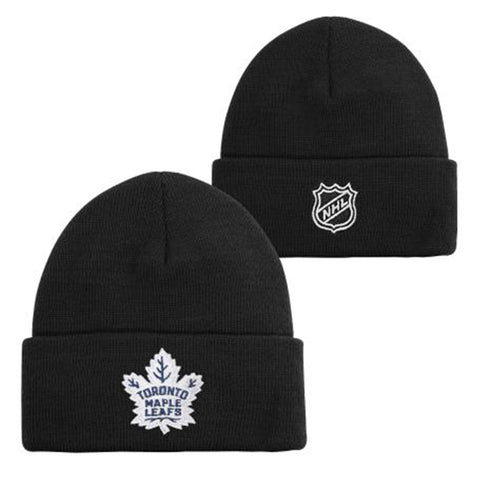 OUTERSTUFF YOUTH TORONTO MAPLE LEAFS CUFFED KNIT HAT BLACK