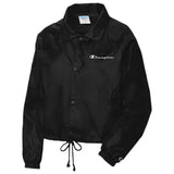 CHAMPION WOMEN'S HERITAGE WOVEN COACHES JACKET BLACK