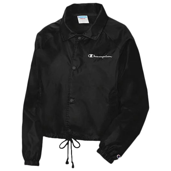 CHAMPION WOMEN'S HERITAGE WOVEN COACHES JACKET BLACK