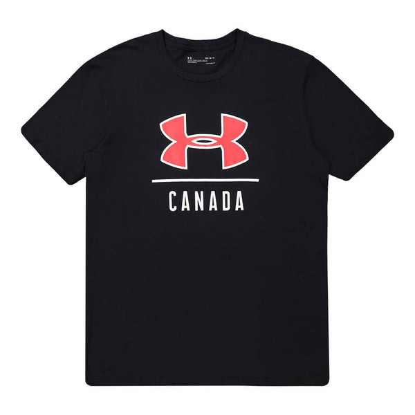 UNDER ARMOUR MEN'S BL CANADA SHORT SLEEVE TOP BLACK