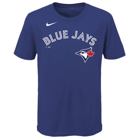 OUTERSTUFF YOUTH TORONTO BLUE JAYS BICHETTE NAME AND NUMBER SHORT SLEEVE TOP BLUE