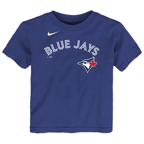 OUTERSTUFF 2T-4T TORONTO BLUE  JAYS BICHETTE NAME AND NUMBER SHORT SLEEVE TOP BLUE