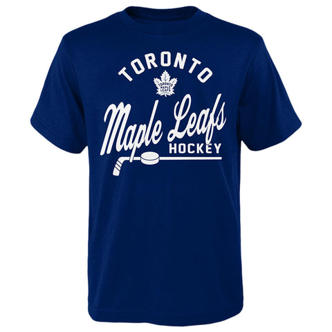 OUTERSTUFF YOUTH TORONTO MAPLE LEAFS SPORTS LIFE SHORT SLEEVE TOP BLUE