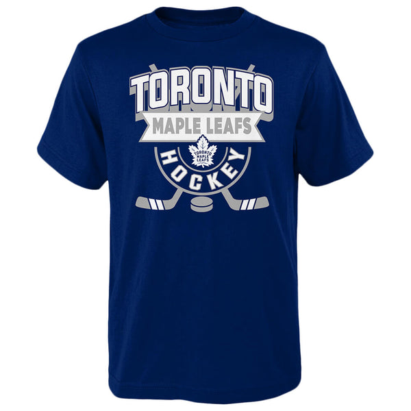 OUTERSTUFF YOUTH TORONTO MAPLE LEAFS GAME READY SHORT SLEEVE TOP BLUE