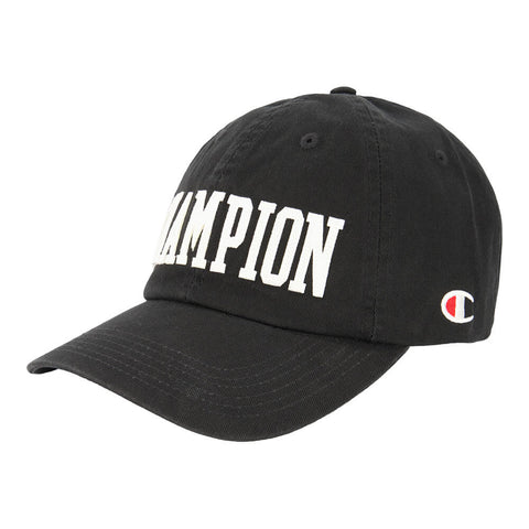 CHAMPION MEN'S FELT APPLIQUE DAD ADJUSTABLE CAP BLACK