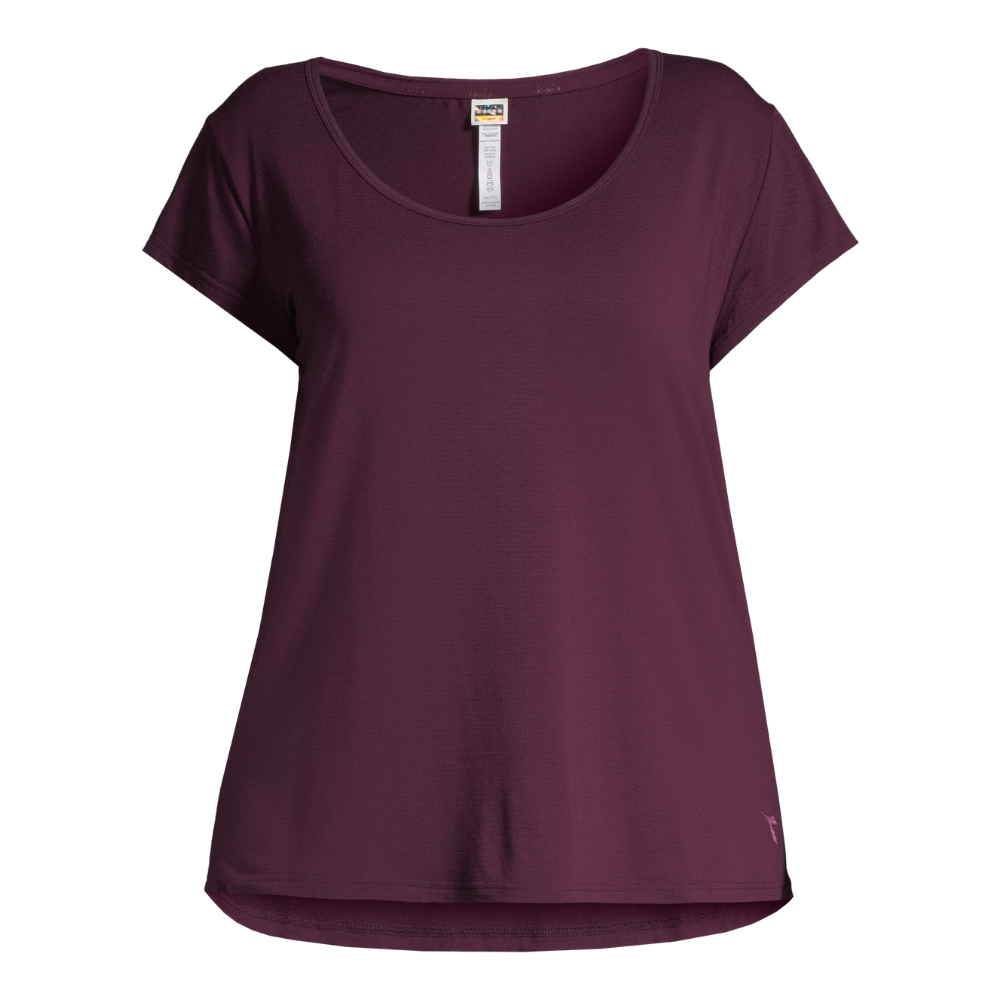 DIADORA WOMEN'S ESSENTIAL TEE POTENT PURPLE PLUS SIZES XXL-1X