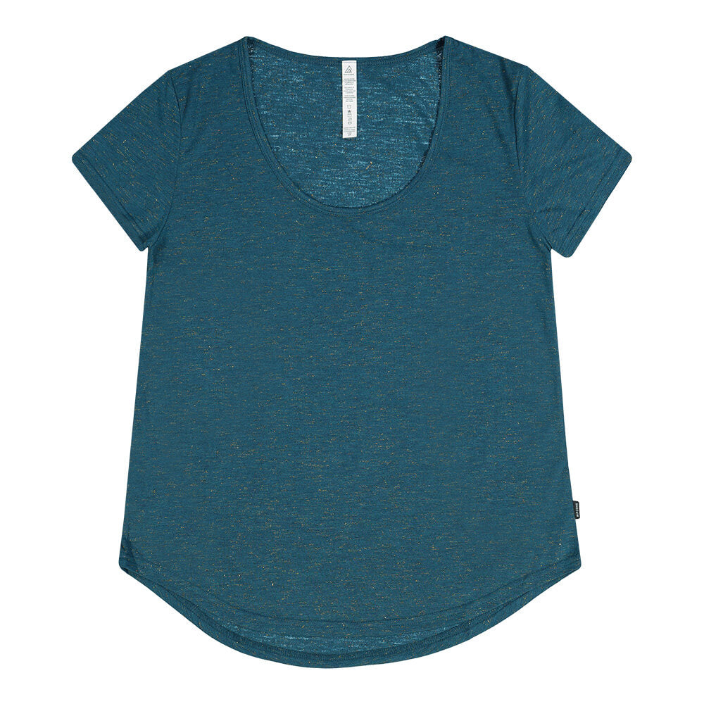 RIPZONE WOMEN'S CITRON LUREX TEE LEGION BLUE