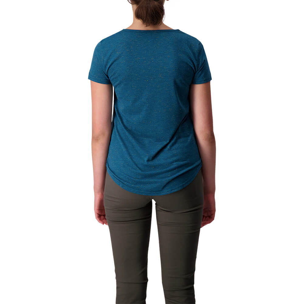 RIPZONE WOMEN'S CITRON LUREX TEE LEGION BLUE