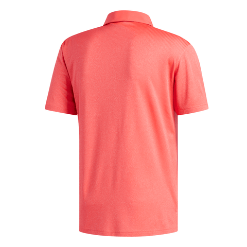 ADIDAS MEN'S CLIMACHILL CORE HTHR POLO SHOCK RED