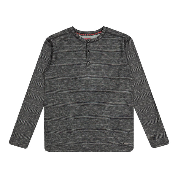 BURNSIDE B LS HENLEY BLACK