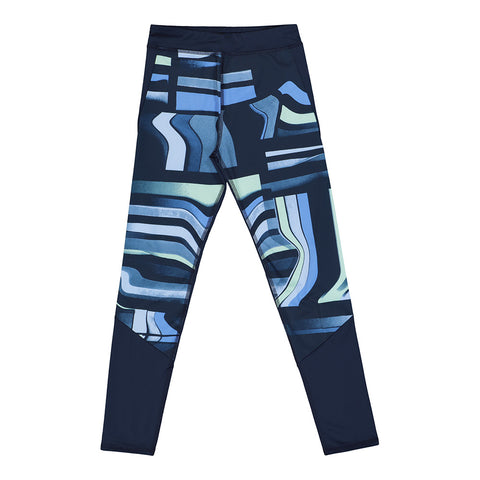 ADIDAS GIRL'S D2M PRINTED TIGHT COLLEGATE NAVY