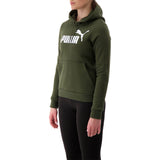 PUMA WOMEN'S ESSENTIAL LOGO HOODY FOREST NIGHT