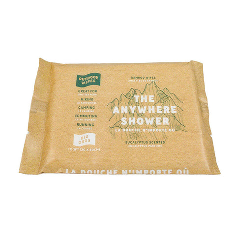 OUTDOOR WIPES THE ANYWHERE SHOWER BIG EUC