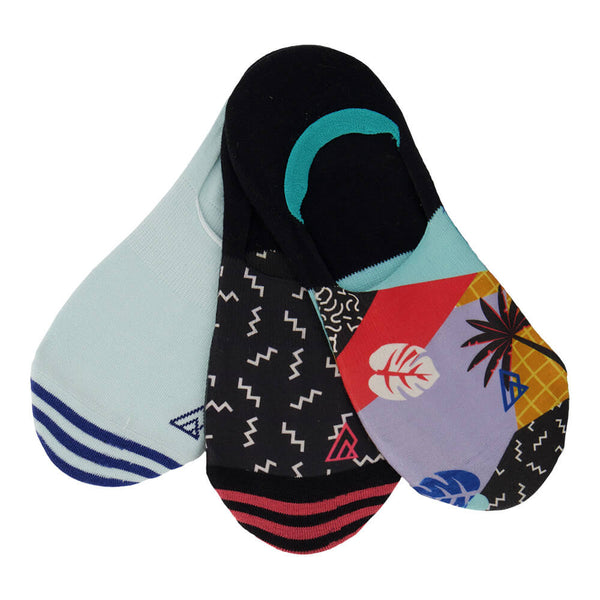 RIPZONE WOMEN'S MEDIUM 3 PACK ASSORTED SOCKS