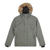 RIPZONE MEN'S RENEGADE INSULATED JACKET GUN METAL CYPRESS MELANGE
