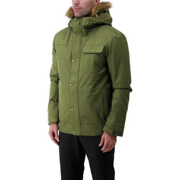 RIPZONE MEN'S RENEGADE INSULATED JACKET CYPRESS MELANGE MODEL