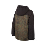 RIPZONE BOYS RALLEY INSULATED JACKET BLACK/BROWN CAMO