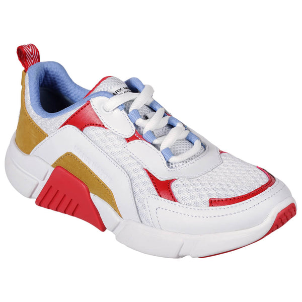 SKECHERS WOMEN'S BLOCK-TRINITY LIFESTYLE SHOE WHITE/MULTI