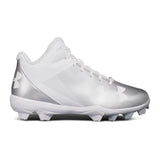 UNDER ARMOUR JUNIOR LEADOFF MID BASEBALL CLEAT WHITE/WHITE