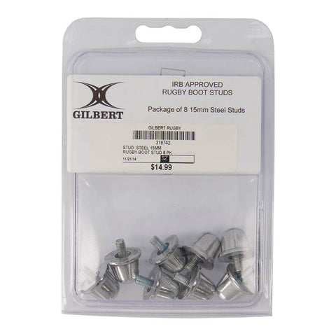 GILBERT RUGBY REPLACE STUD STEEL 15MM