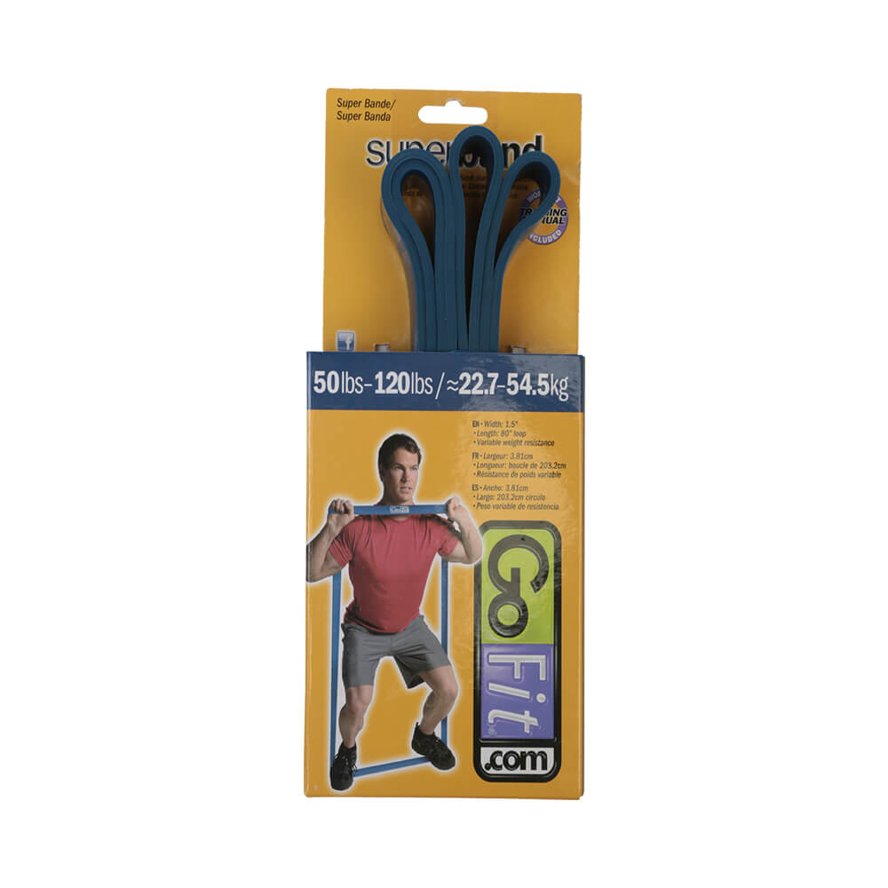 GOFIT SUPERBAND 50-120LBS RESISTANCE BAND BLUE – National Sports