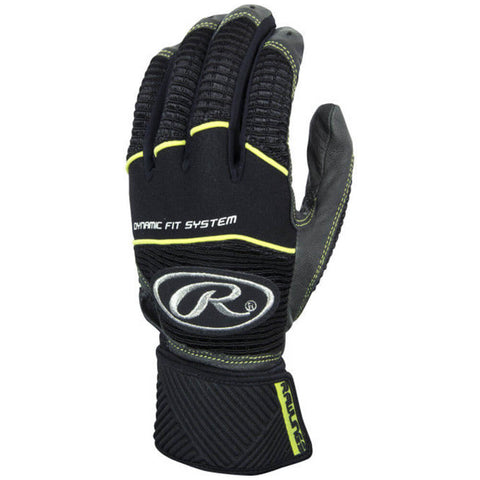 RAWLINGS WORKHORSE WITH STRAP SMALL GREEN BATTING GLOVE