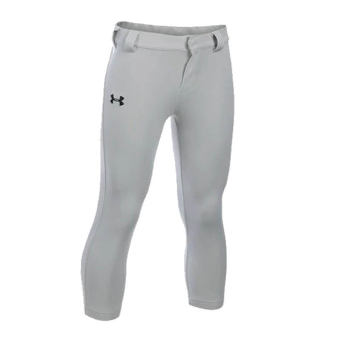 UNDER ARMOUR YOUTH SIZE 4 GRAY BASEBALL PANT