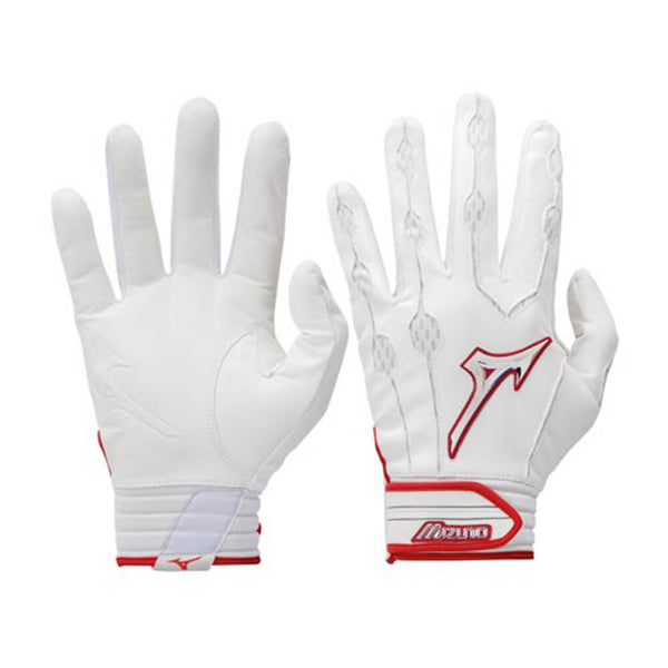 MIZUNO YOUTH COVERT LARGE RED BATTING GLOVES