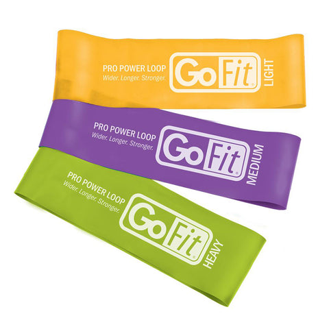 GOFIT PRO POWER LOOPS RESISTANCE BAND 3 PACK
