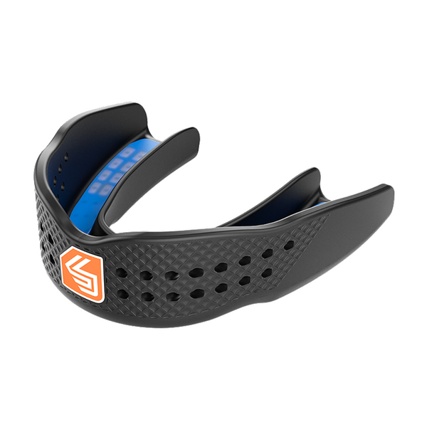 SHOCK DOCTOR ADULT SUPERFIT ALL SPORT BLACK MOUTHGUARD
