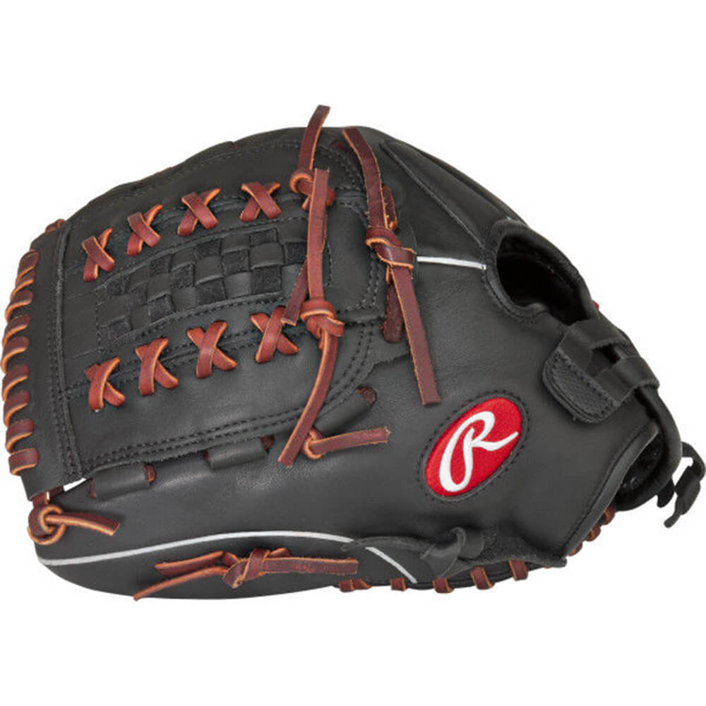 RAWLINGS GAMER DOUBLE-LACED BASKET WEB 12.5 INCH SOFTBALL GLOVE LEFT HAND THROW