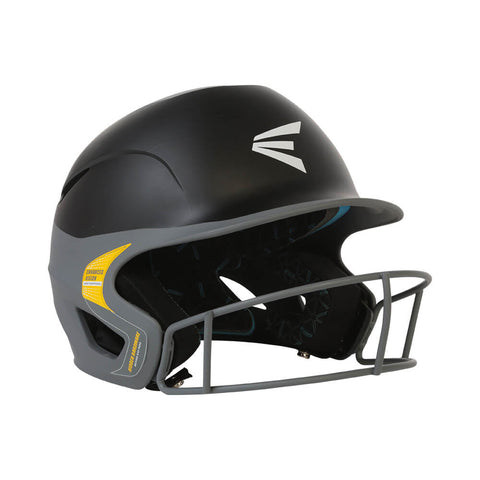 EASTON PROWESS GRIP TWO-TONE SML/MED FASTPITCH HELMET W/MASK MATTE CHARCOAL/BLACK