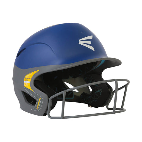 EASTON PROWESS GRIP TWO-TONE SML/MED FASTPITCH HELMET W/MASK MATTE CHARCOAL/ROYAL S/M